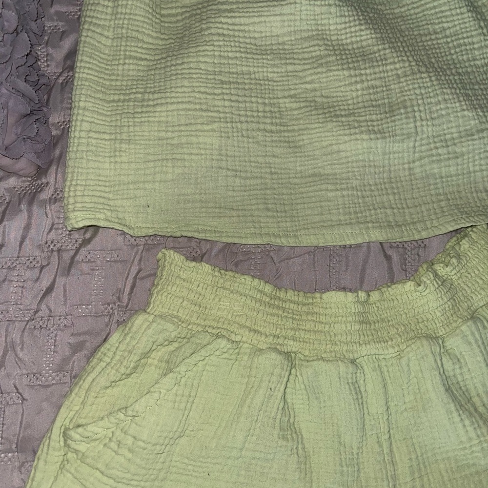 2 piece short and shirt